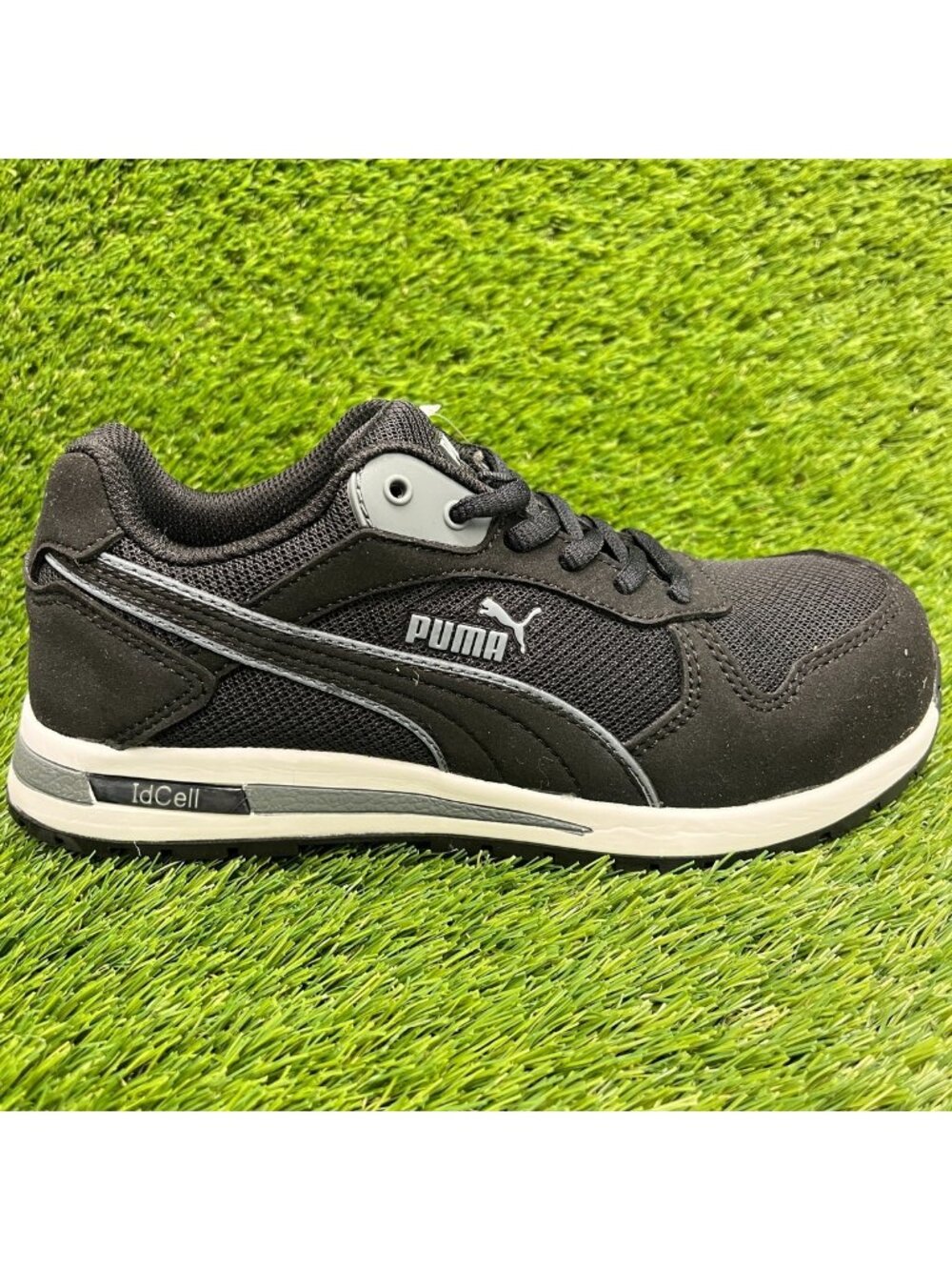 Puma Frontside Low Womens Size 6.5 Black White Composite Toe Safety Work Shoes